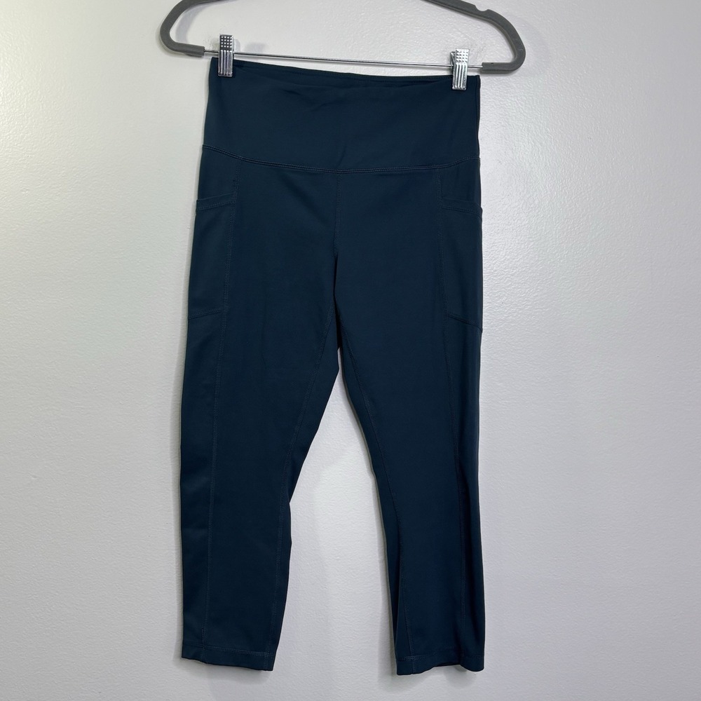 Yogalicious Lux Leggings Women's Size Medium Teal Green Ankle High‎ Rise